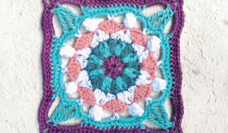Moroccan crochet square #4