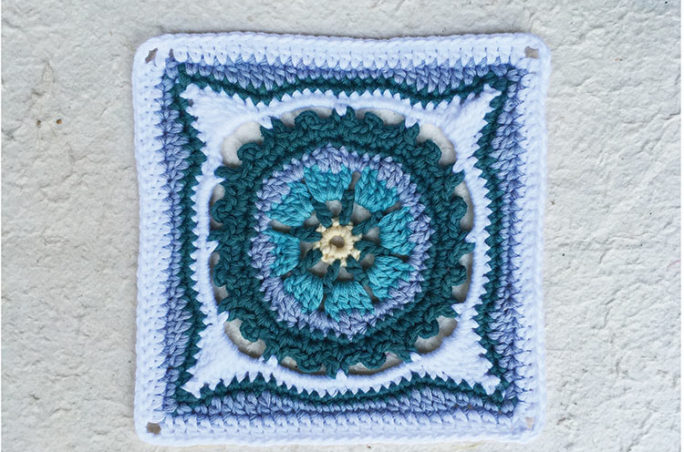 Moroccan crochet square #2
