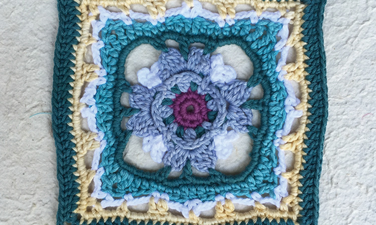 Moroccan crochet square #3