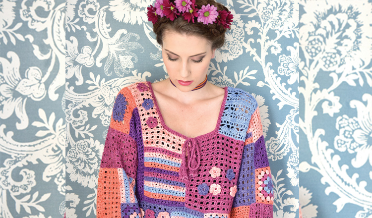 Crochet a charming gypsy top